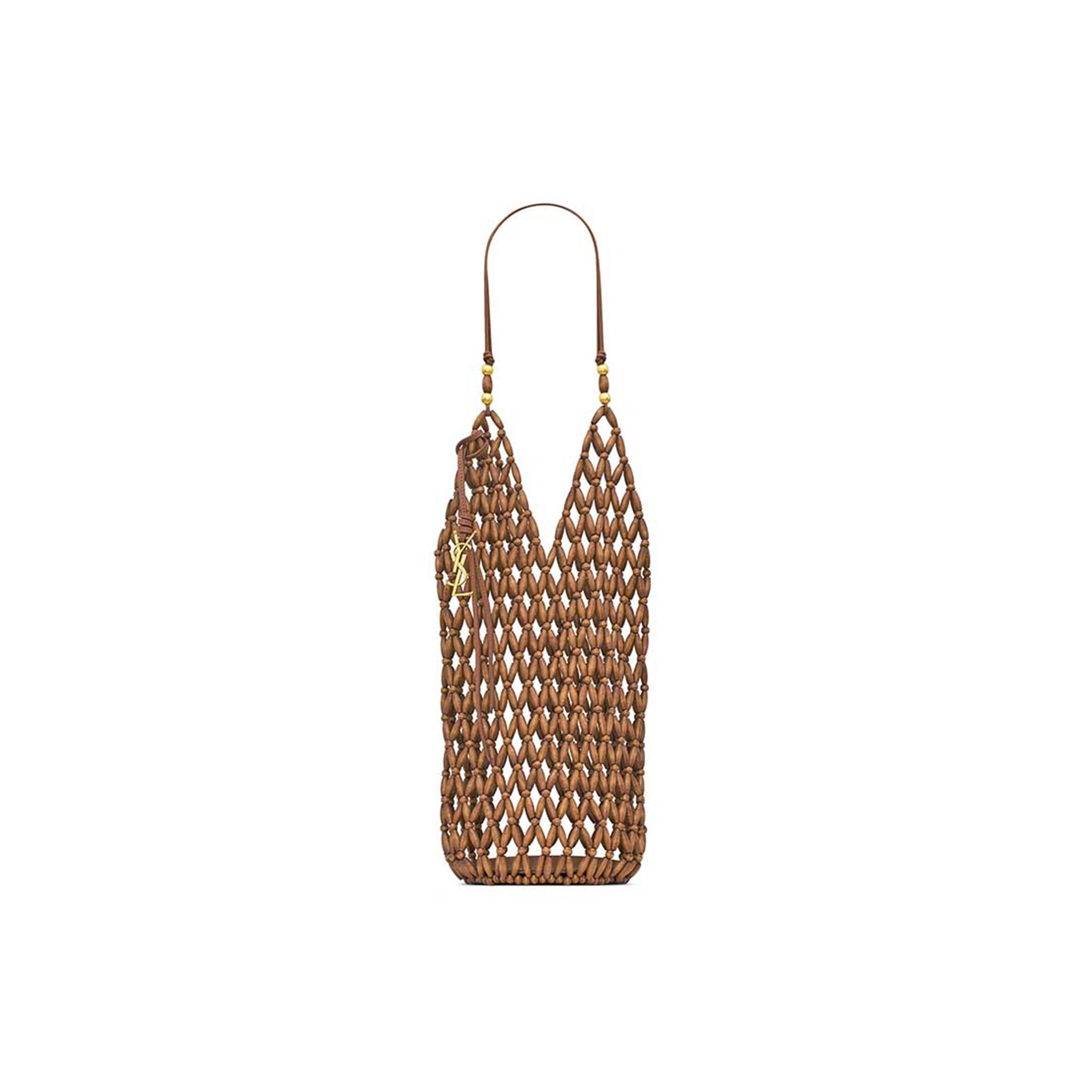 y51 S*pple bucket in wood beads 821911kaaa29384 (44*15*15cm)